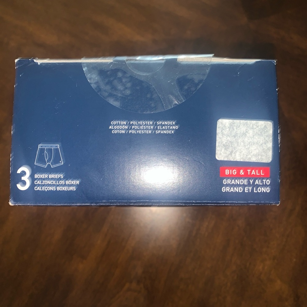 Polo Ralph Lauren NWXBP3 Big & Tall Stretch Classic Boxer Briefs 1X 3 Pack Blue - Picture 5 of 11